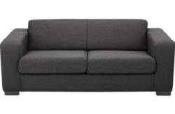 Hygena New Ava Large Fabric Sofa - Charcoal